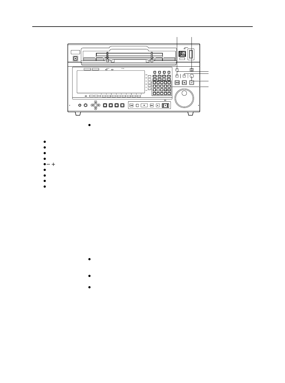 Controls and their functions, Front panel | Panasonic VQT0F74 User Manual | Page 10 / 58