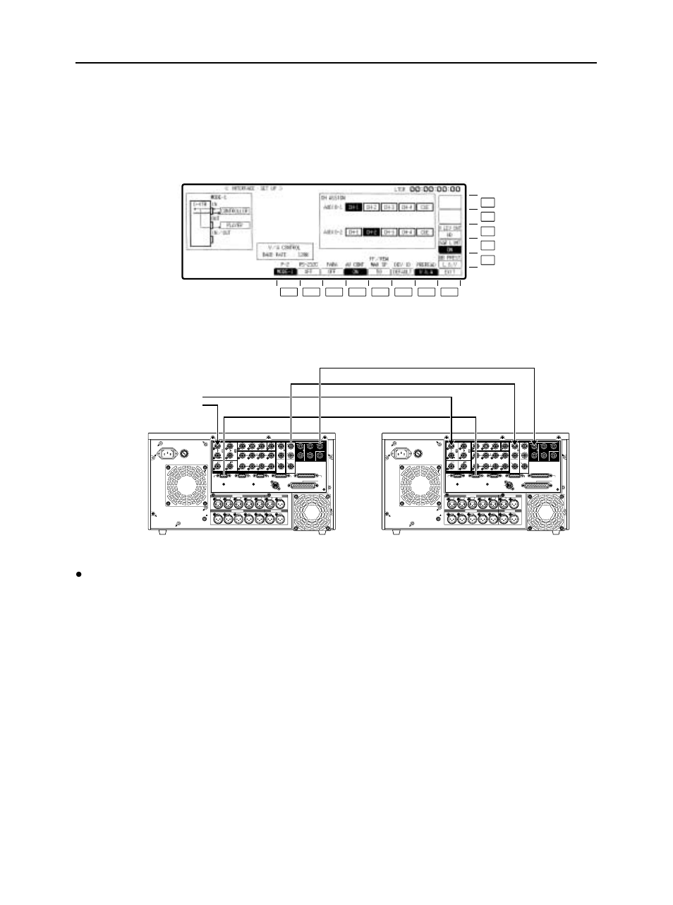 Connections for 2 units, Connections, Connection for 2 units | On off, Super), Monitor (super), Active through | Panasonic VQT0F74 User Manual | Page 19 / 58