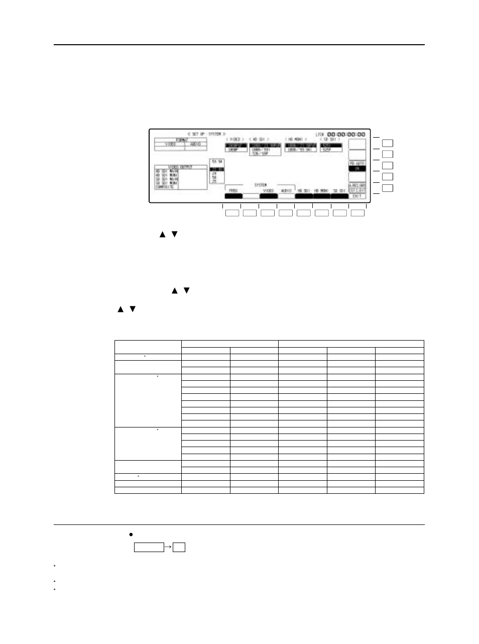 Recording, How to display the ≥ system set up menu: menus, F4 set up | Panasonic VQT0F74 User Manual | Page 25 / 58