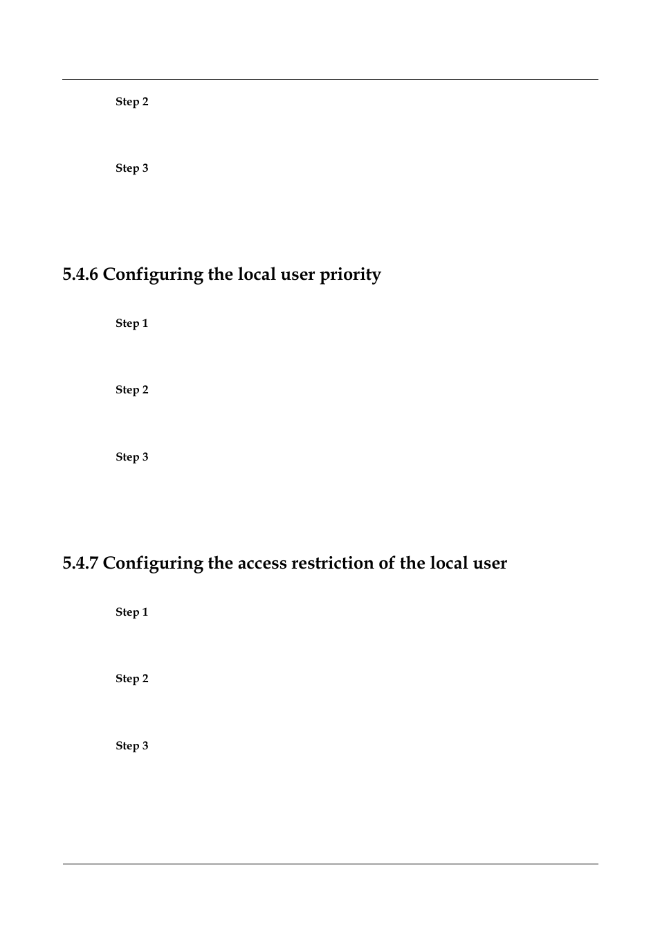 6 configuring the local user priority, 5 configuring the user priority -14 | Panasonic NN46240-501 User Manual | Page 107 / 237