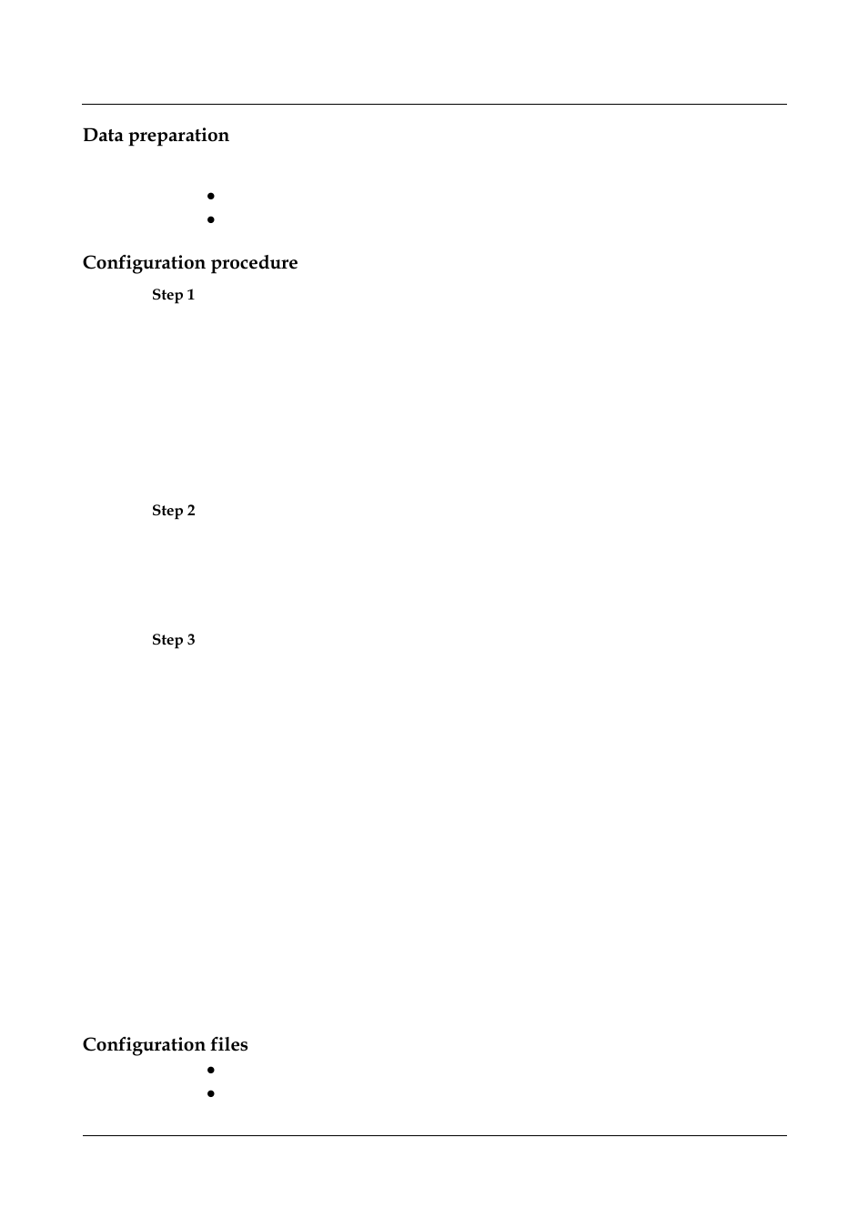 Data preparation, Configuration procedure, Configuration files | Configure router b | Panasonic NN46240-501 User Manual | Page 182 / 237