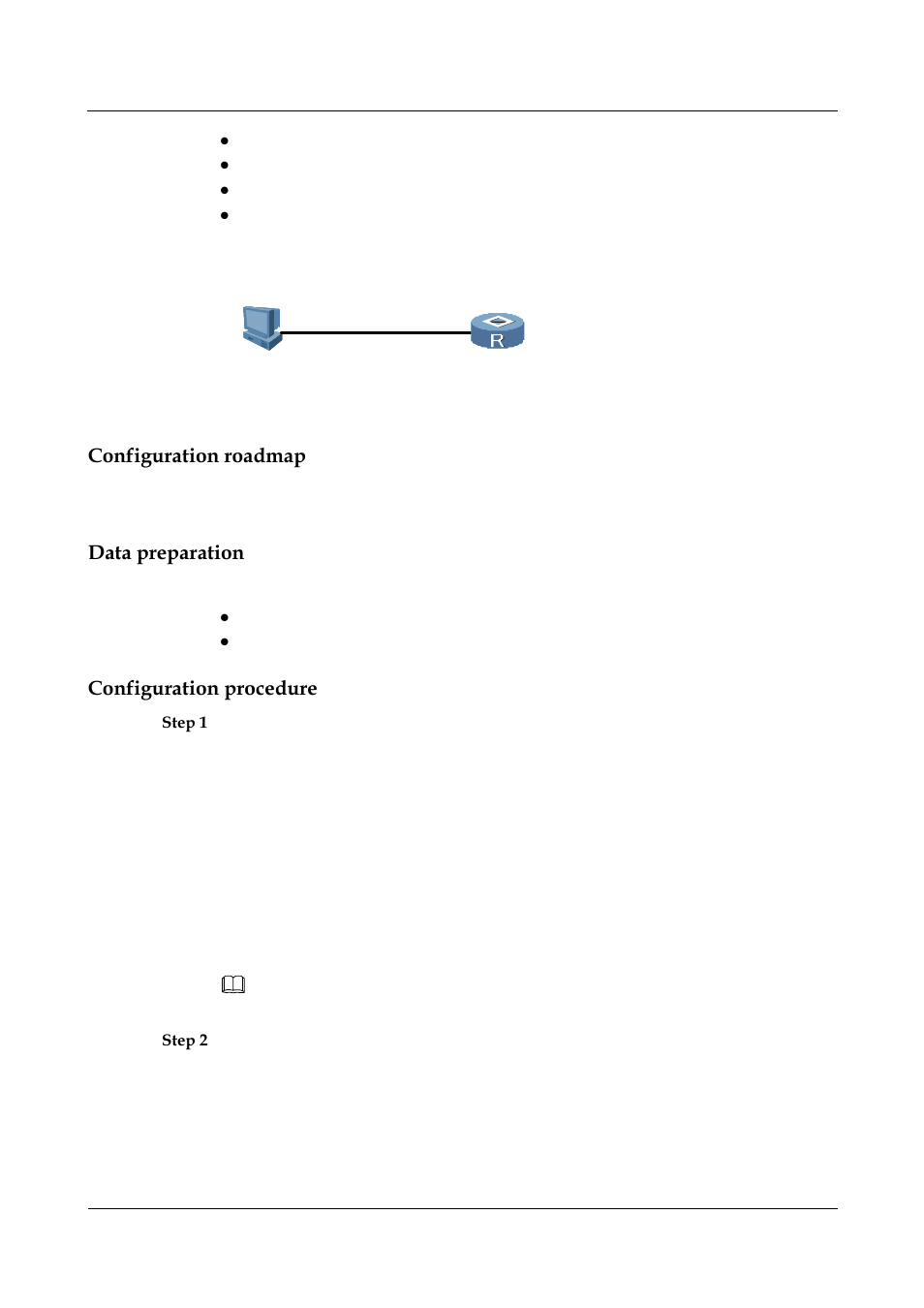 Configuration roadmap, Data preparation, Configuration procedure | Panasonic NN46240-501 User Manual | Page 185 / 237