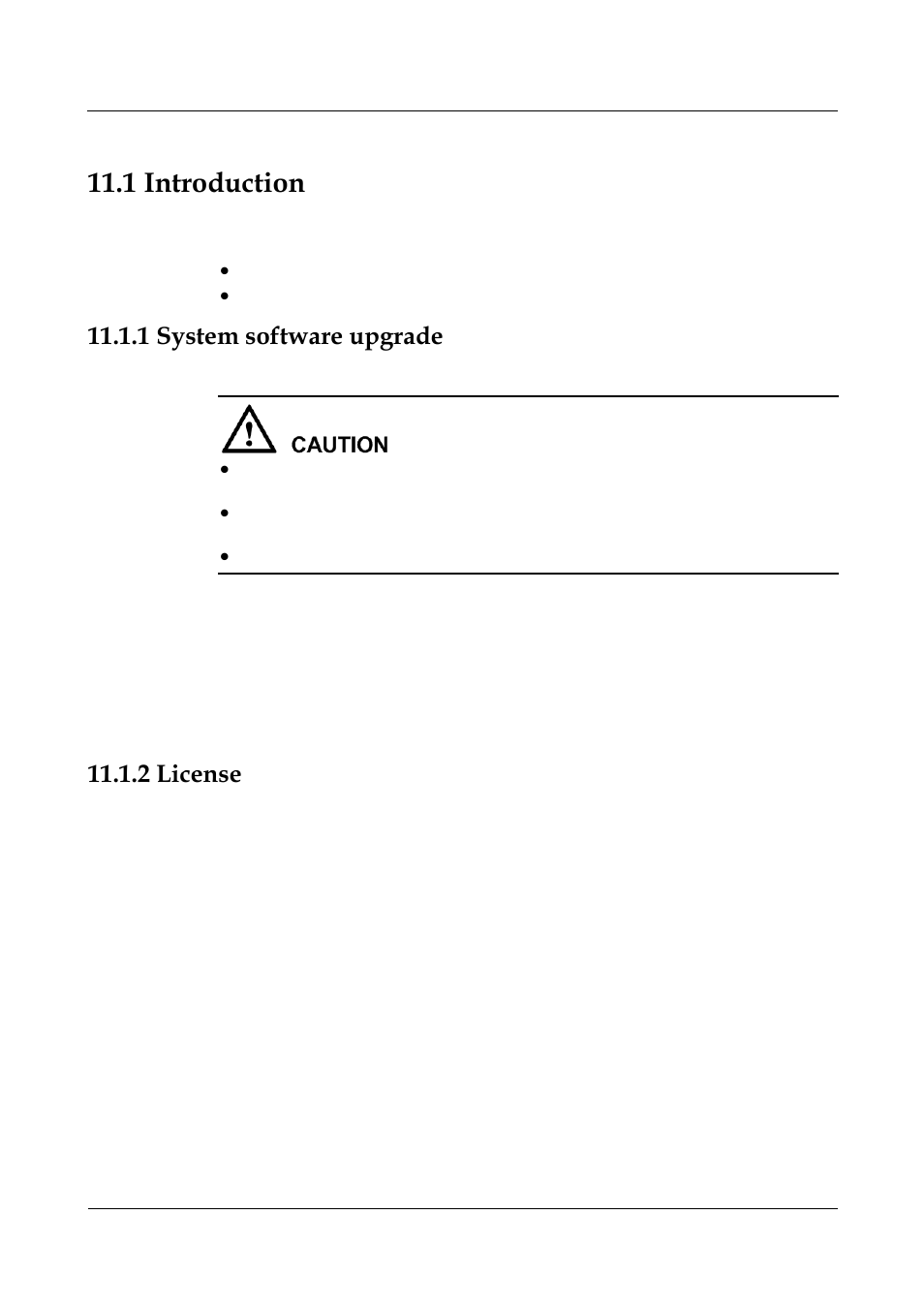 1 system software upgrade, 2 license, 11 system software upgrade -1 | 2 license -2, 1 introduction | Panasonic NN46240-501 User Manual | Page 203 / 237