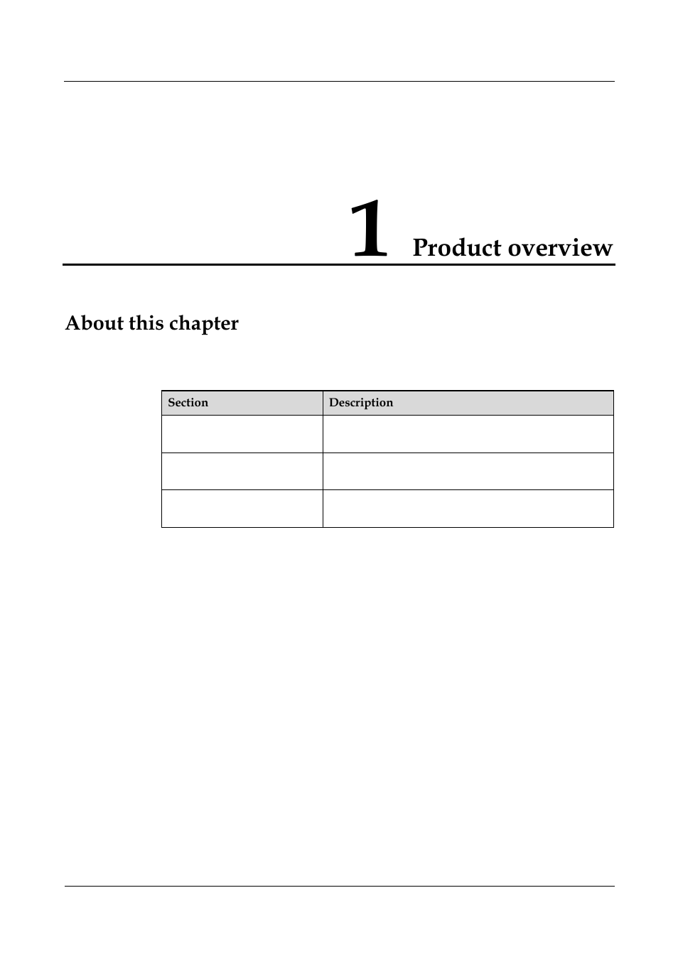 Product overview, 1 product overview -1, About this chapter | Panasonic NN46240-501 User Manual | Page 27 / 237