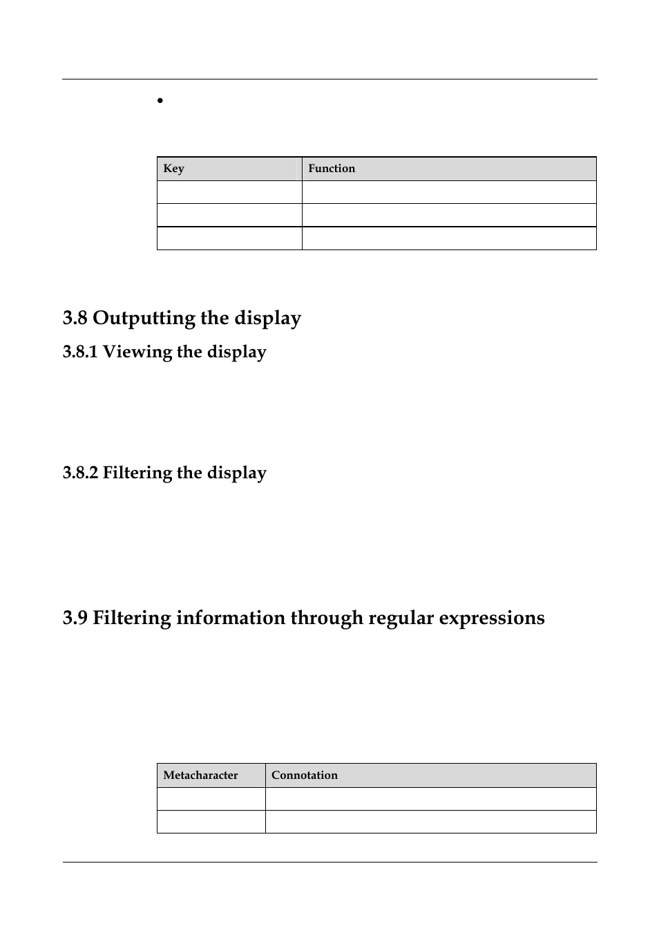 1 viewing the display, 2 filtering the display, 1 viewing the display -10 | 2 filtering the display -10, 6 editing characteristics, 7 display characteristics, 8 outputting the display | Panasonic NN46240-501 User Manual | Page 73 / 237