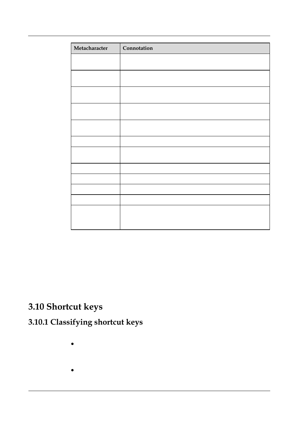 1 classifying shortcut keys, 1 classifying shortcut keys -11, 8 outputting the display | 10 shortcut keys | Panasonic NN46240-501 User Manual | Page 74 / 237