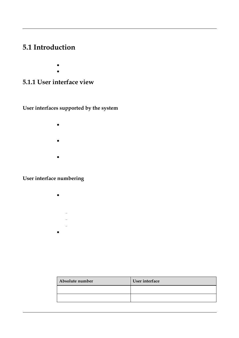 1 user interface view, User interfaces supported by the system, User interface numbering | 1 user interface view -2, 1 introduction | Panasonic NN46240-501 User Manual | Page 92 / 237