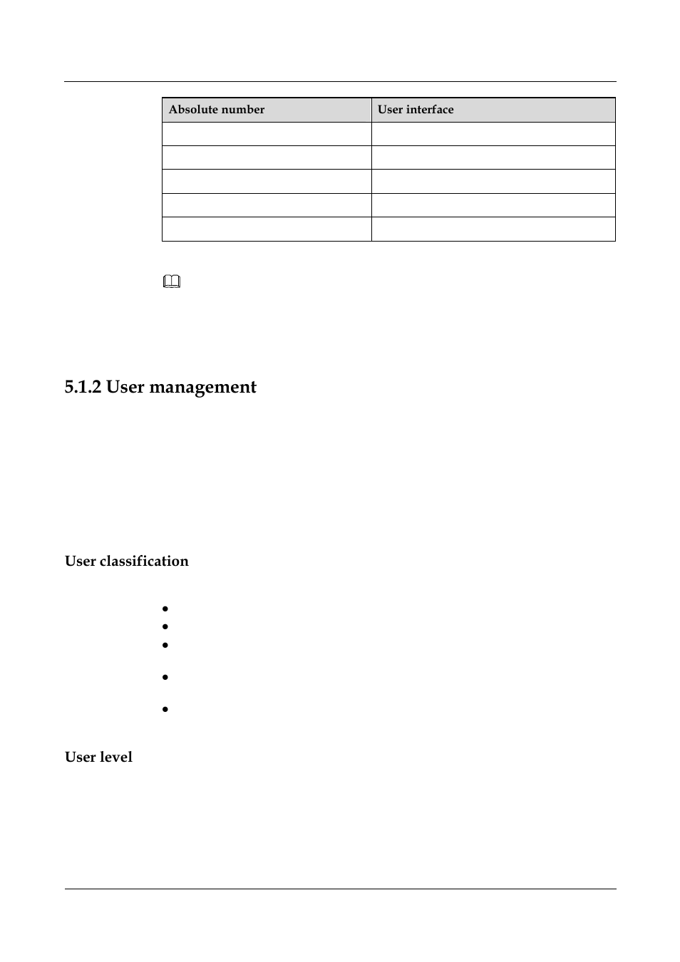 2 user management, User classification, User level | 2 user management -3 | Panasonic NN46240-501 User Manual | Page 93 / 237