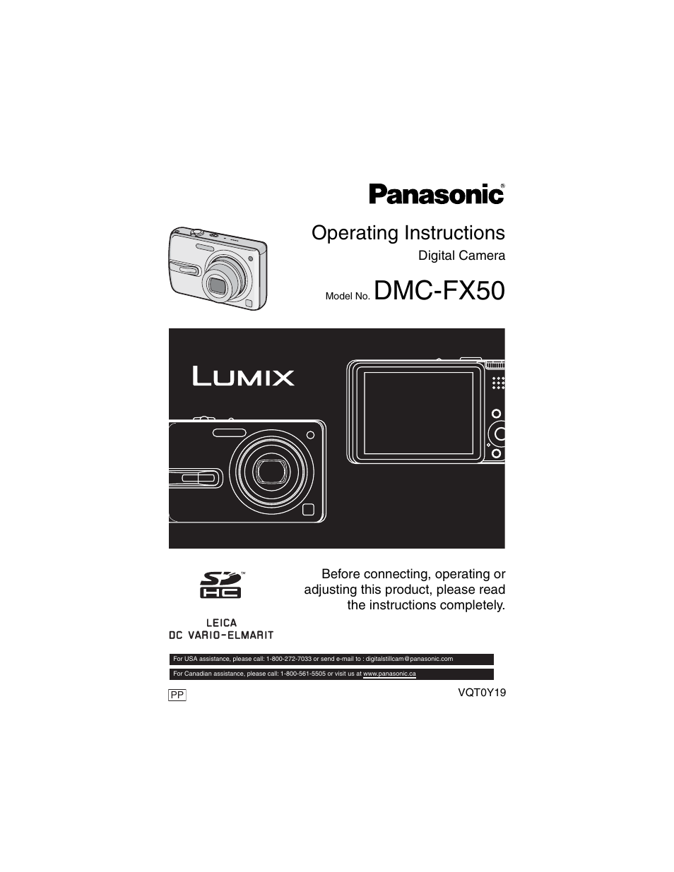 Panasonic DMC-FX50 User Manual | 128 pages