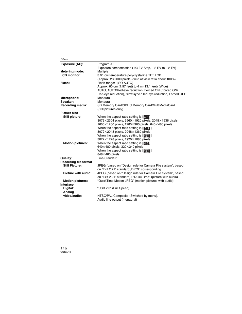 Panasonic DMC-FX50 User Manual | Page 116 / 128