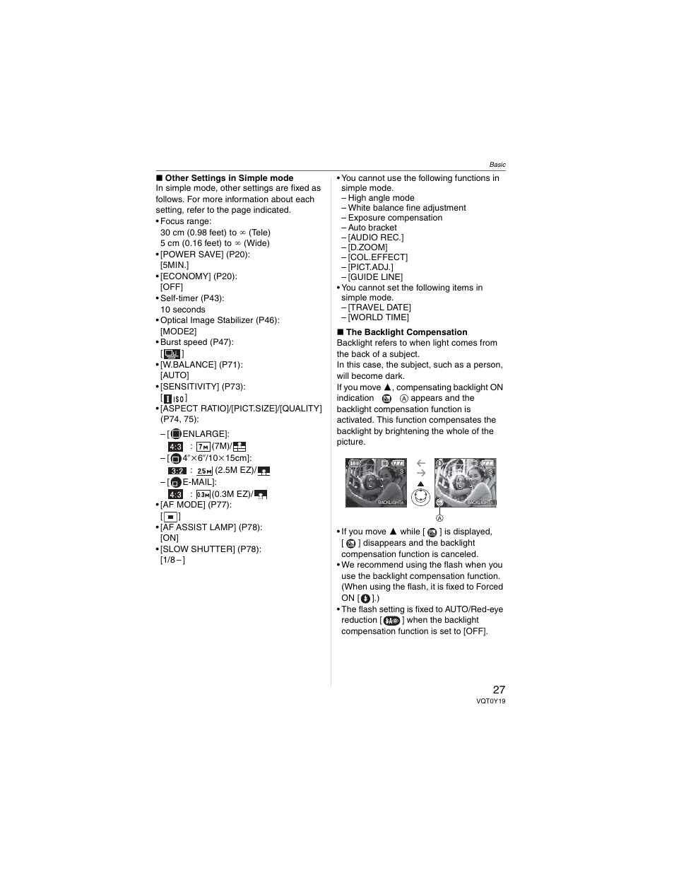 Panasonic DMC-FX50 User Manual | Page 27 / 128