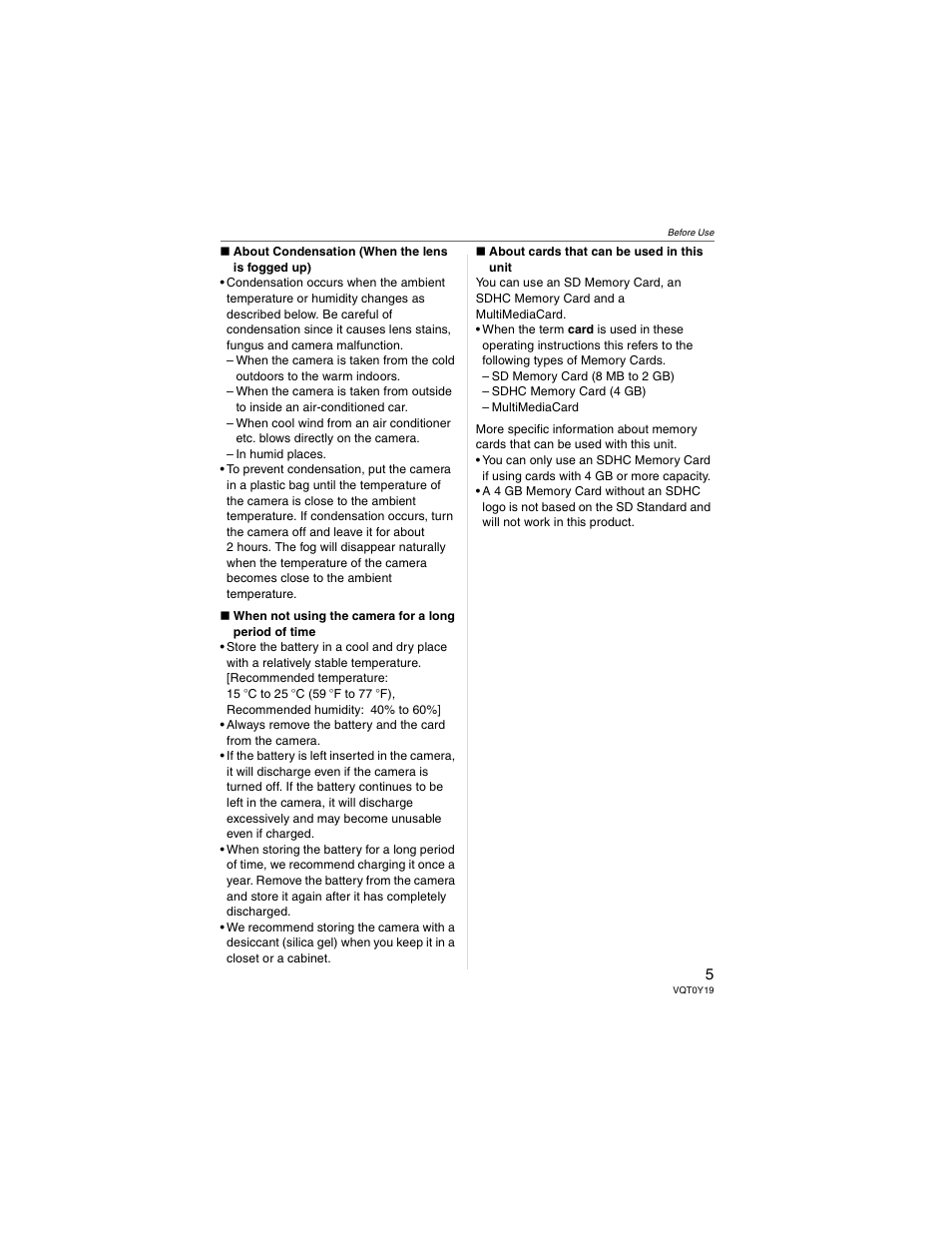 Panasonic DMC-FX50 User Manual | Page 5 / 128