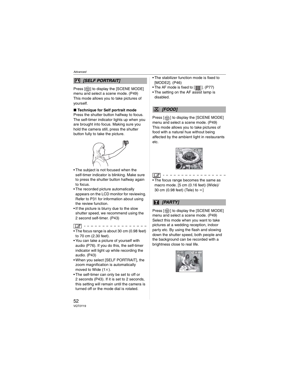 Panasonic DMC-FX50 User Manual | Page 52 / 128