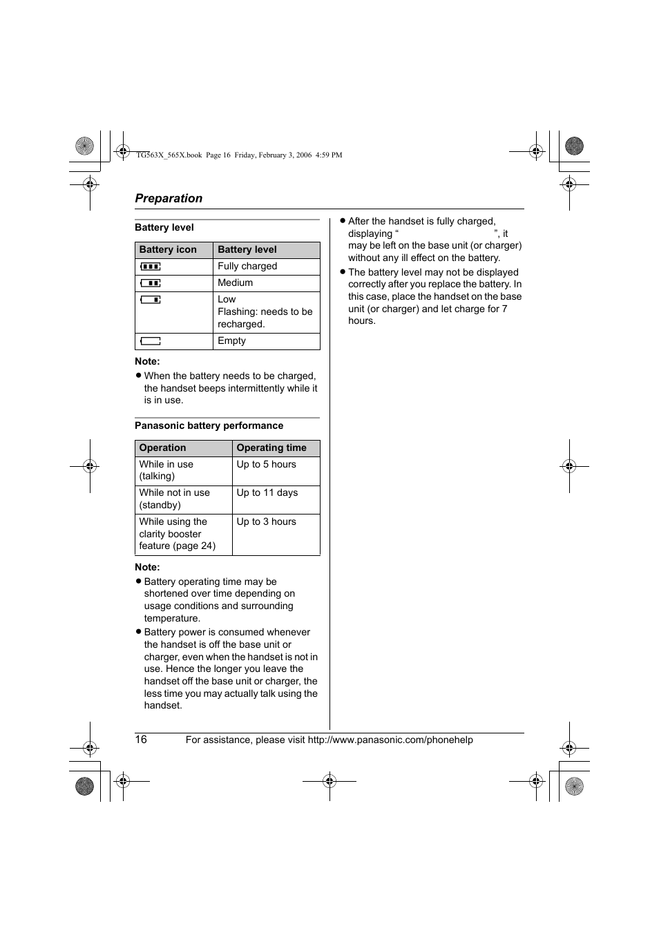 Panasonic KX-TG5631 User Manual | Page 16 / 64