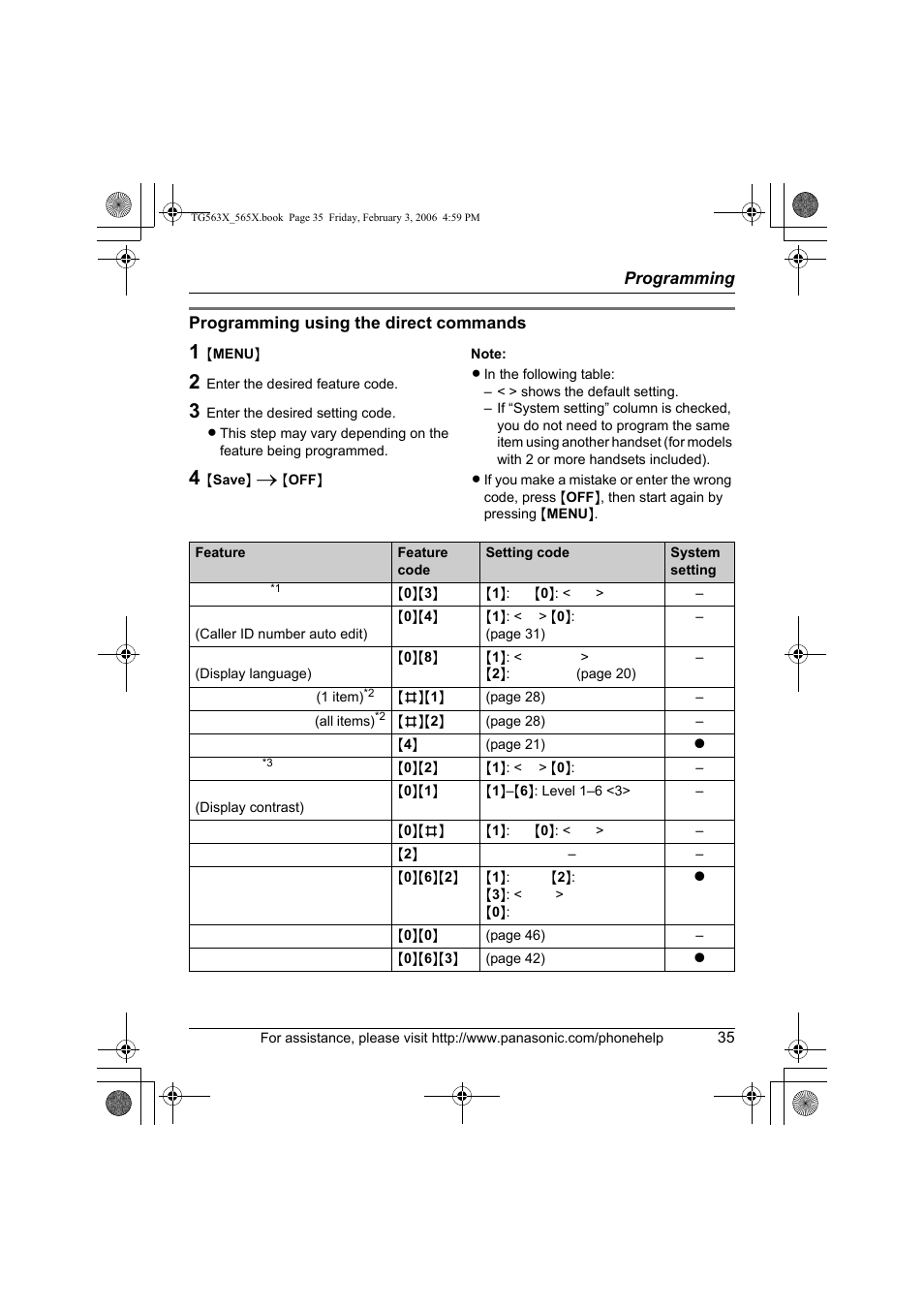 Panasonic KX-TG5631 User Manual | Page 35 / 64
