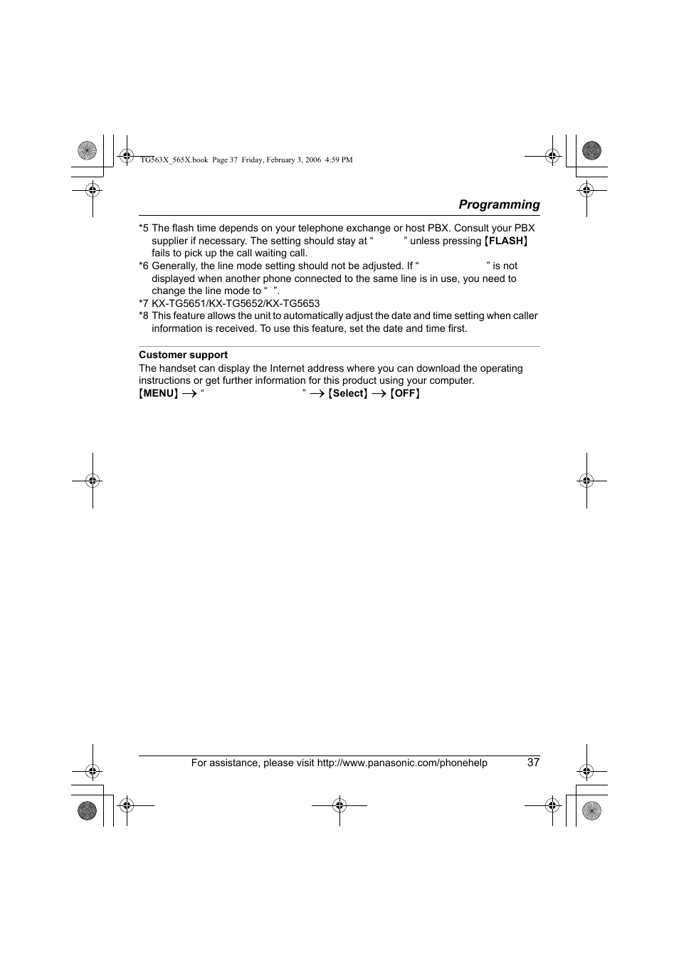 Panasonic KX-TG5631 User Manual | Page 37 / 64