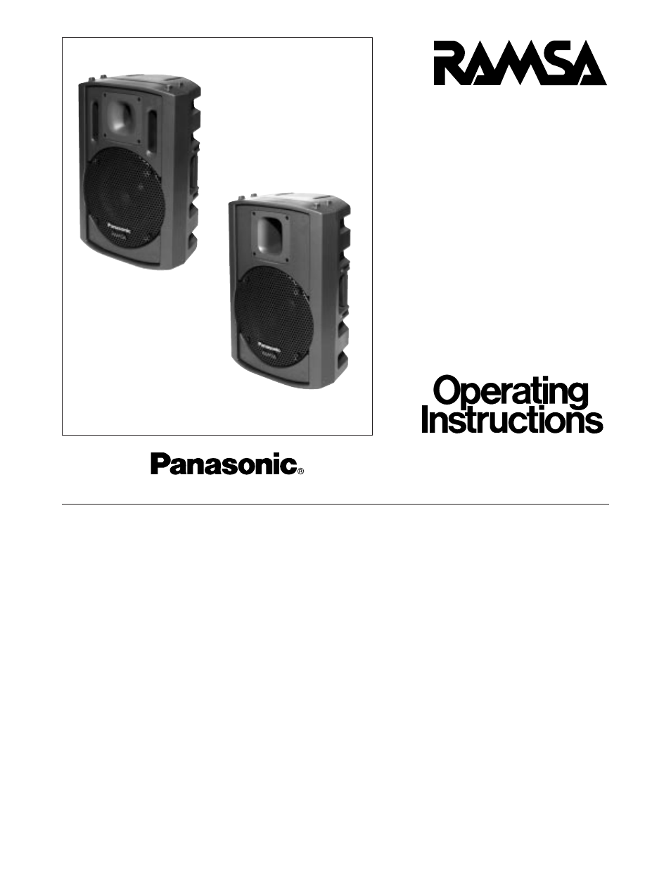 Panasonic WS-AT250 User Manual | 12 pages