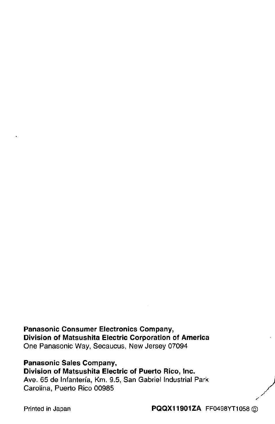 Panasonic KX-TCM943-B User Manual | Page 64 / 64