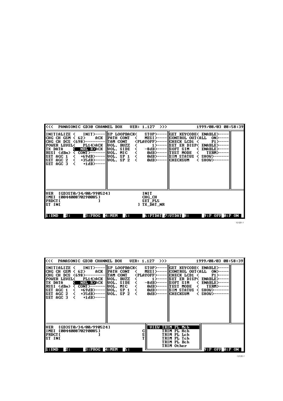 Calibration of output power on each power level | Panasonic EB-GD30 User Manual | Page 45 / 90