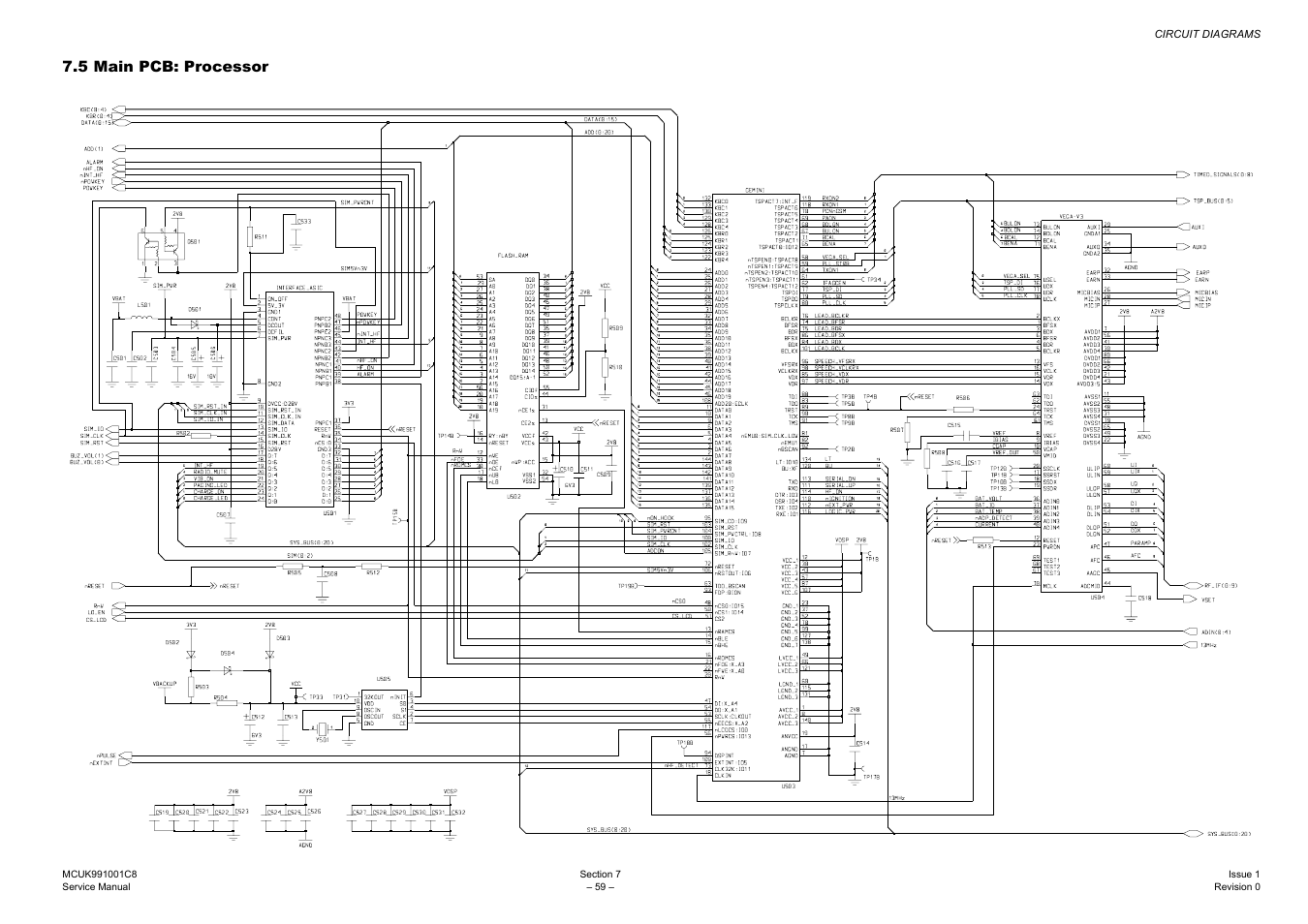 5 main pcb: processor | Panasonic EB-GD30 User Manual | Page 65 / 90