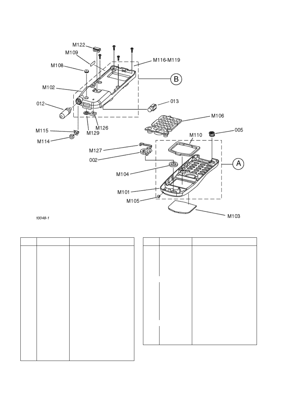 Gd50 case parts, 2 gd50 case parts | Panasonic EB-GD30 User Manual | Page 74 / 90