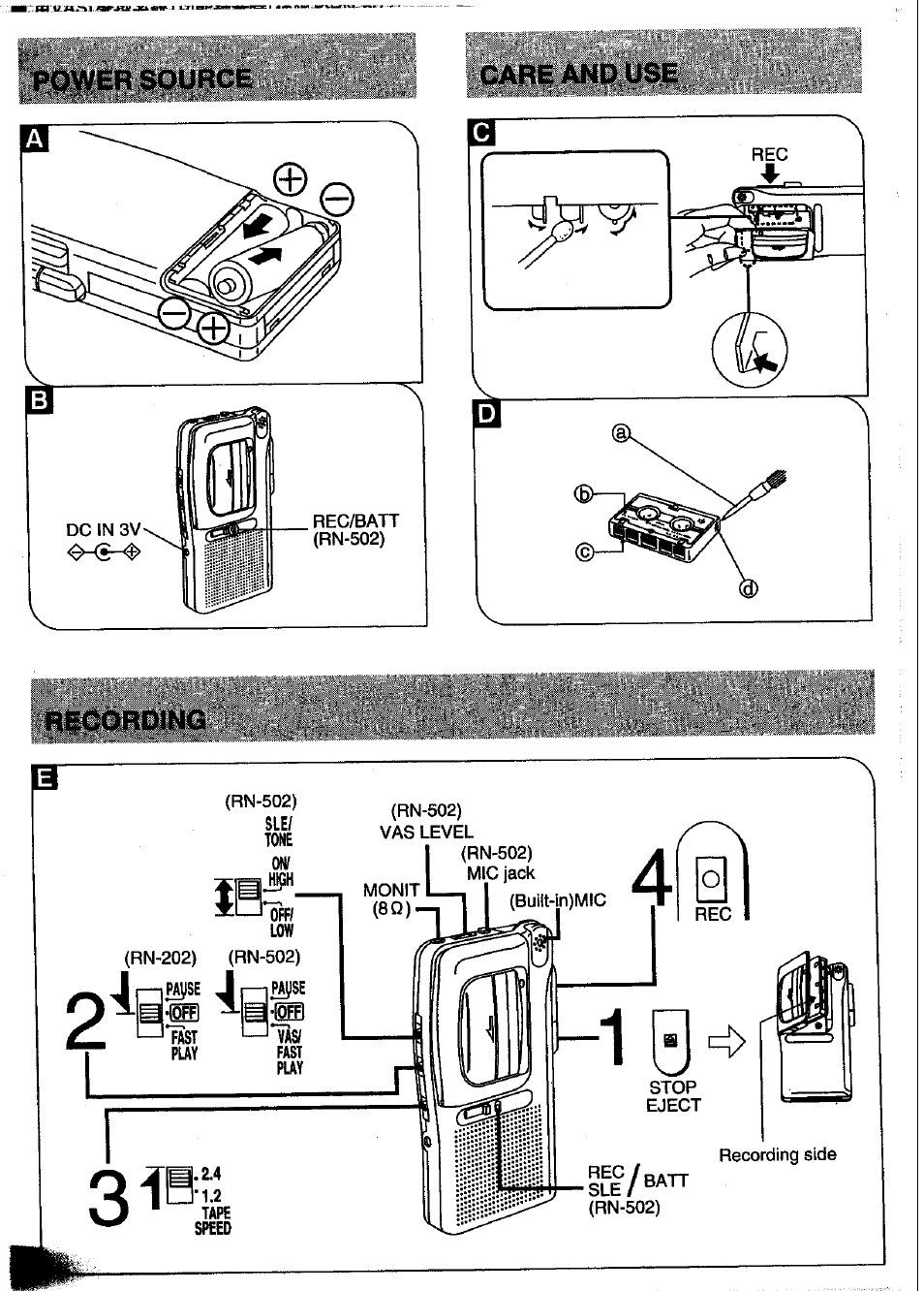 Riooroing | Panasonic RN-502 User Manual | Page 4 / 5