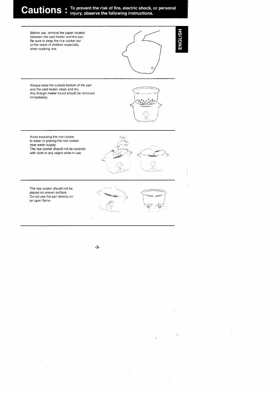 Panasonic Rice Cooker/Steamer SR'GO6FG/SR.G10FG/SR.GI8FG User Manual | Page 3 / 44