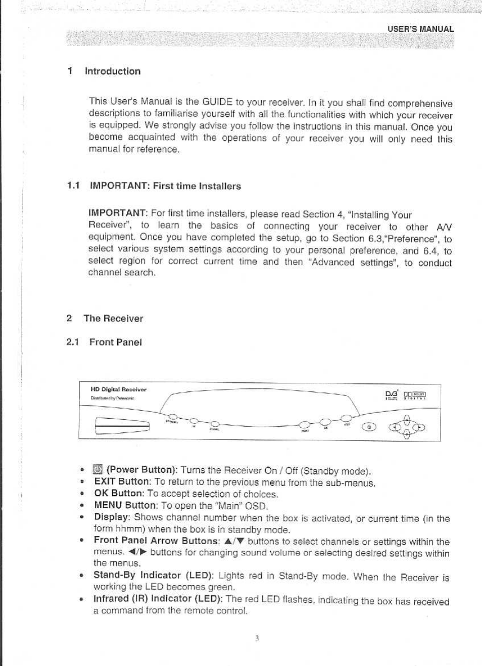 Panasonic QTR 2140 User Manual | Page 4 / 22