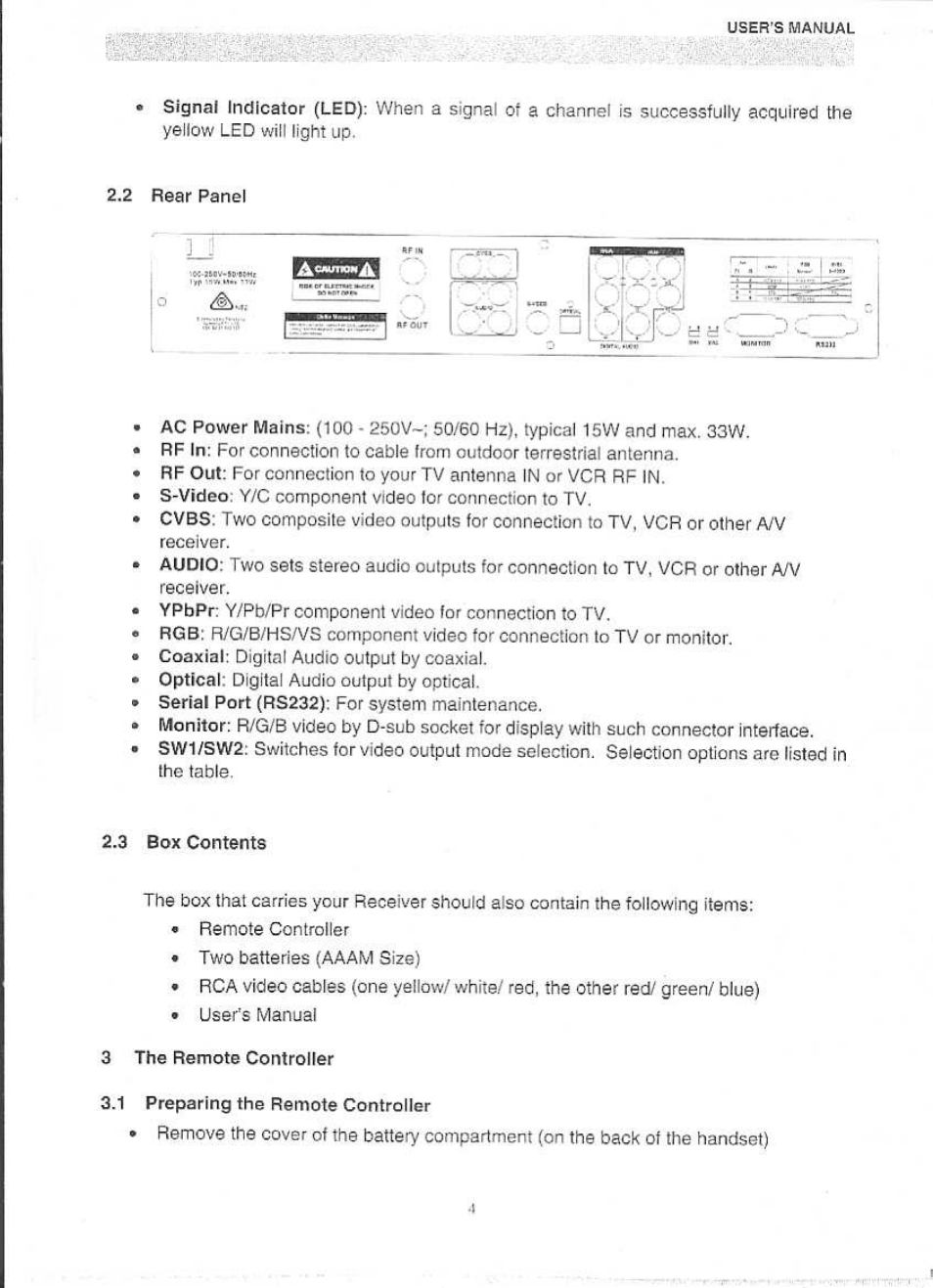 Panasonic QTR 2140 User Manual | Page 5 / 22