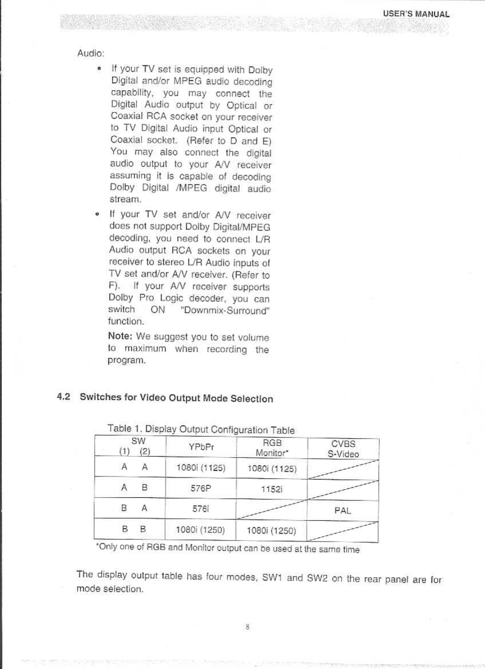 Panasonic QTR 2140 User Manual | Page 9 / 22