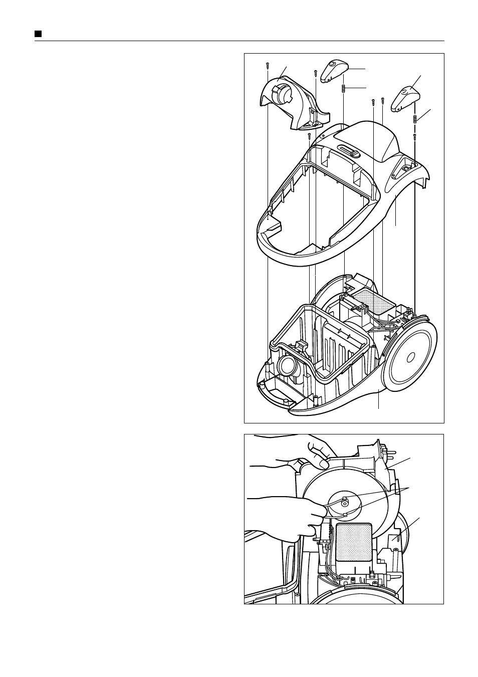 Replacement of main parts | Panasonic MC-E761 User Manual | Page 10 / 18