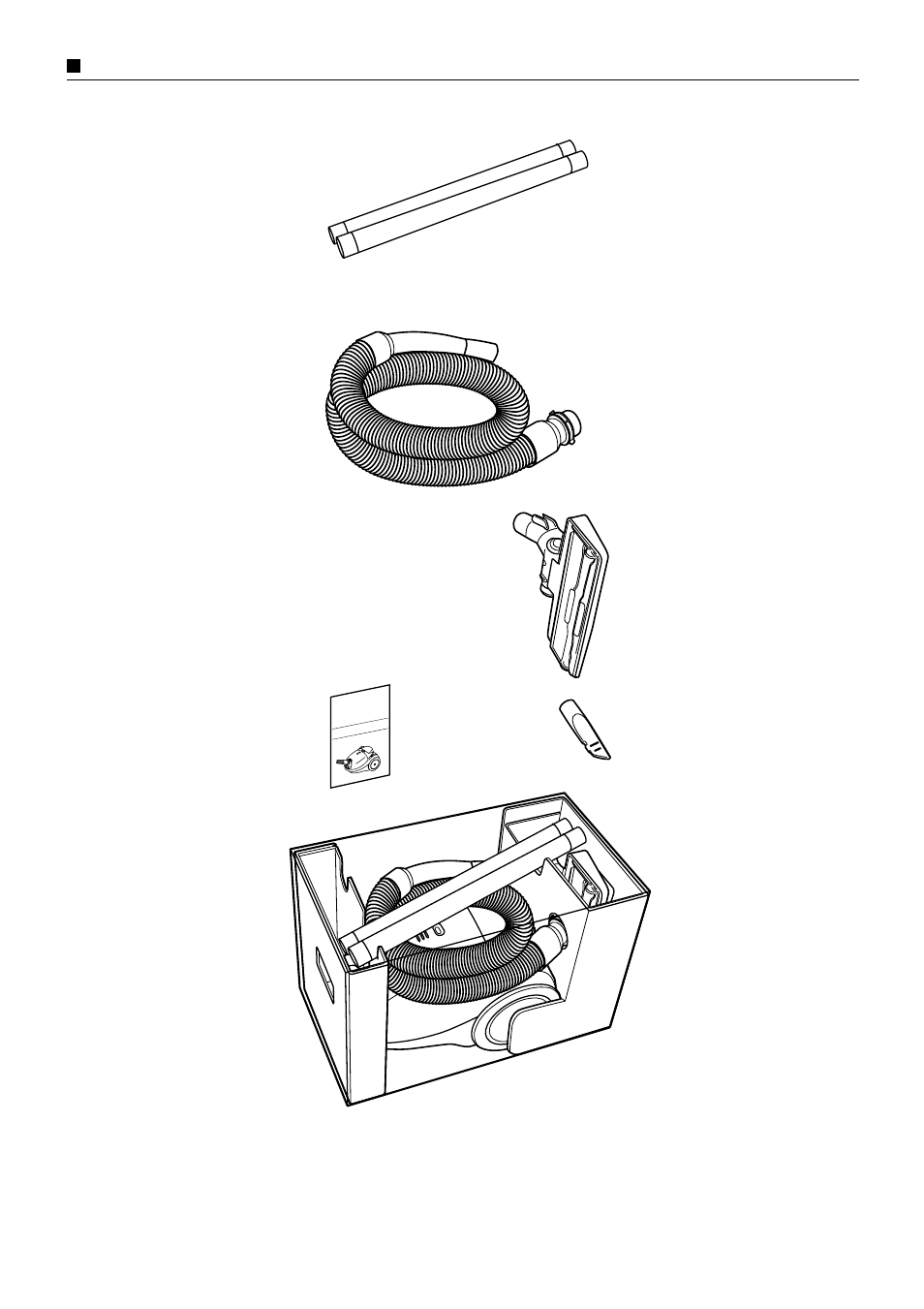 Packing instructions | Panasonic MC-E761 User Manual | Page 18 / 18