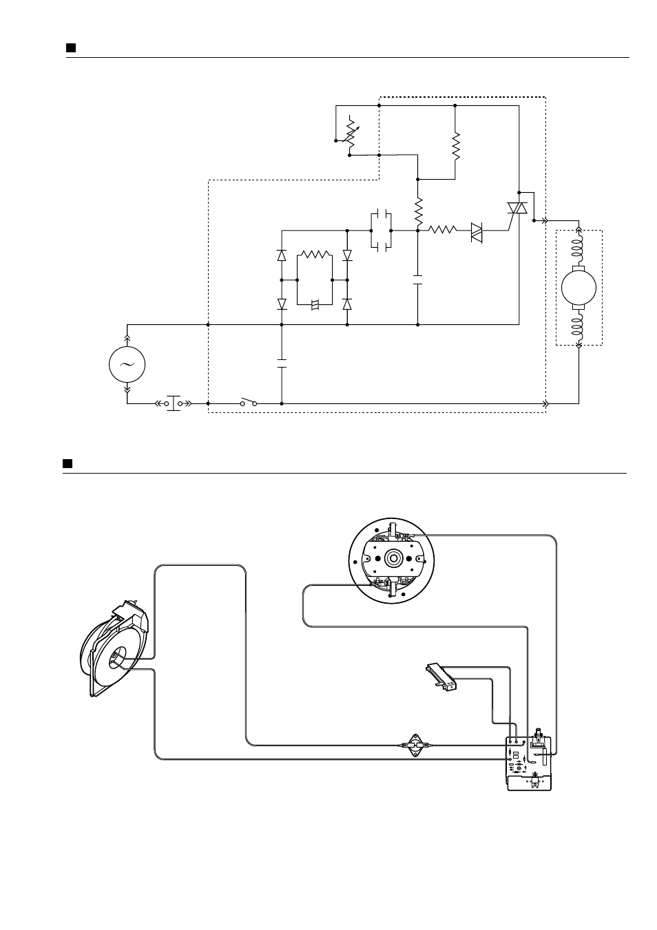 Schematic diagram, Pictorial wiring diagram, Pictorial wiring diagram mc-e761 | Schematic diagram mc-e761 | Panasonic MC-E761 User Manual | Page 3 / 18