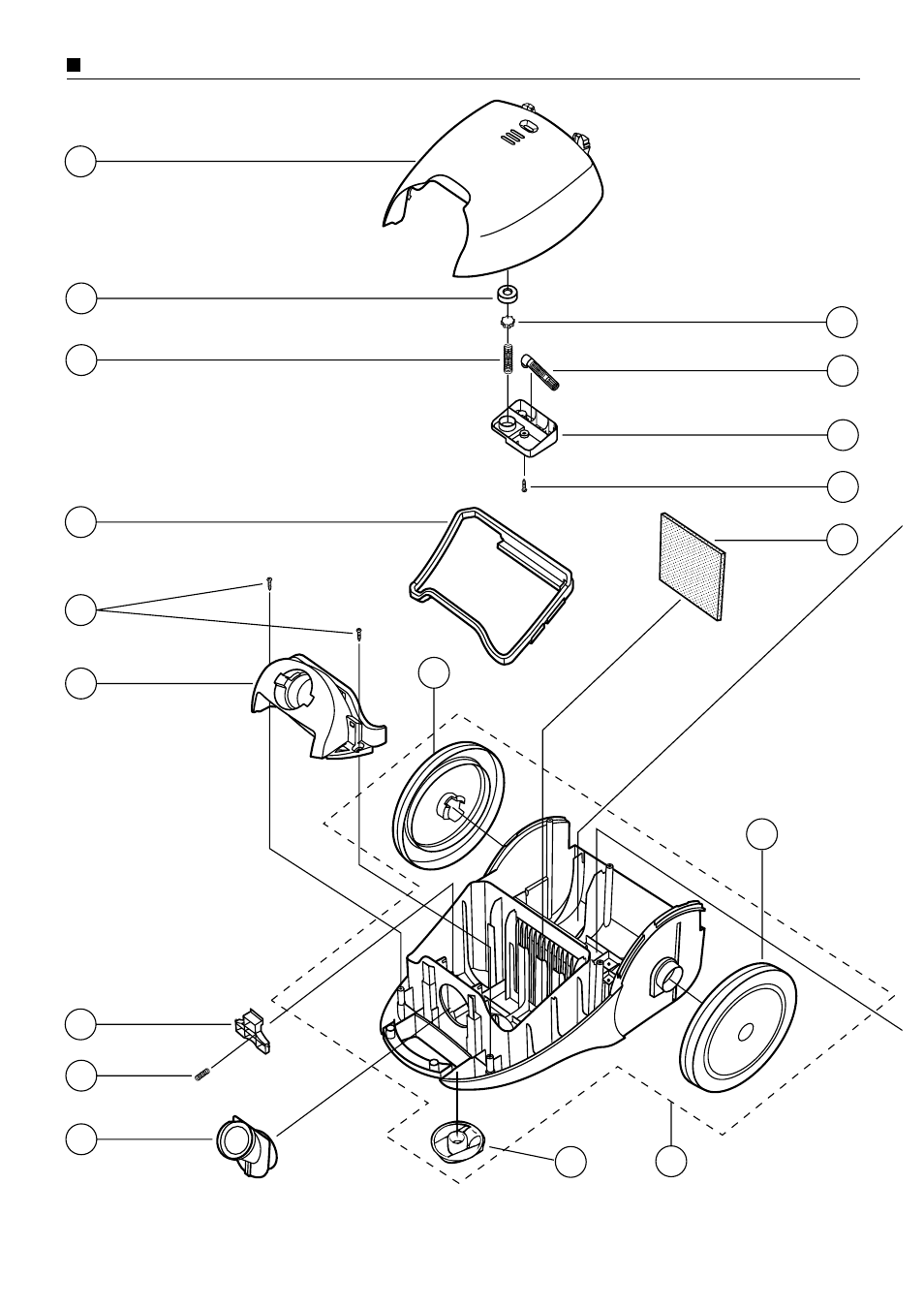 Exploded views | Panasonic MC-E761 User Manual | Page 4 / 18
