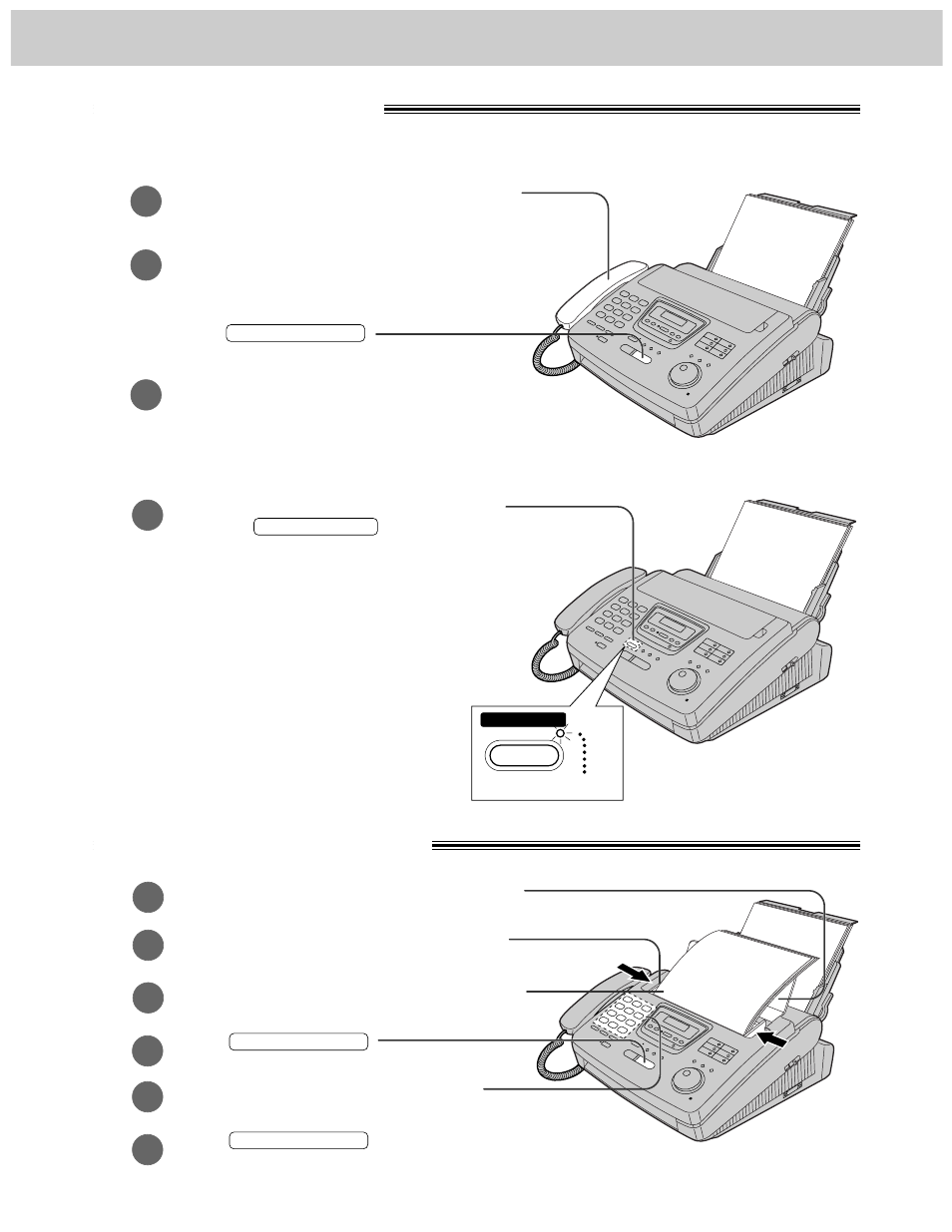 Comienzo rápido en español, Reciviendo un fax, Para hacer una copia | Panasonic KX-FM280 User Manual | Page 154 / 172