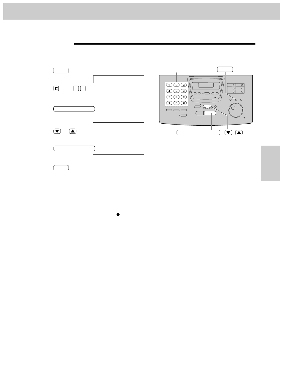 Greeting, Recording time for the tad/fax greeting message | Panasonic KX-FM280 User Manual | Page 91 / 172