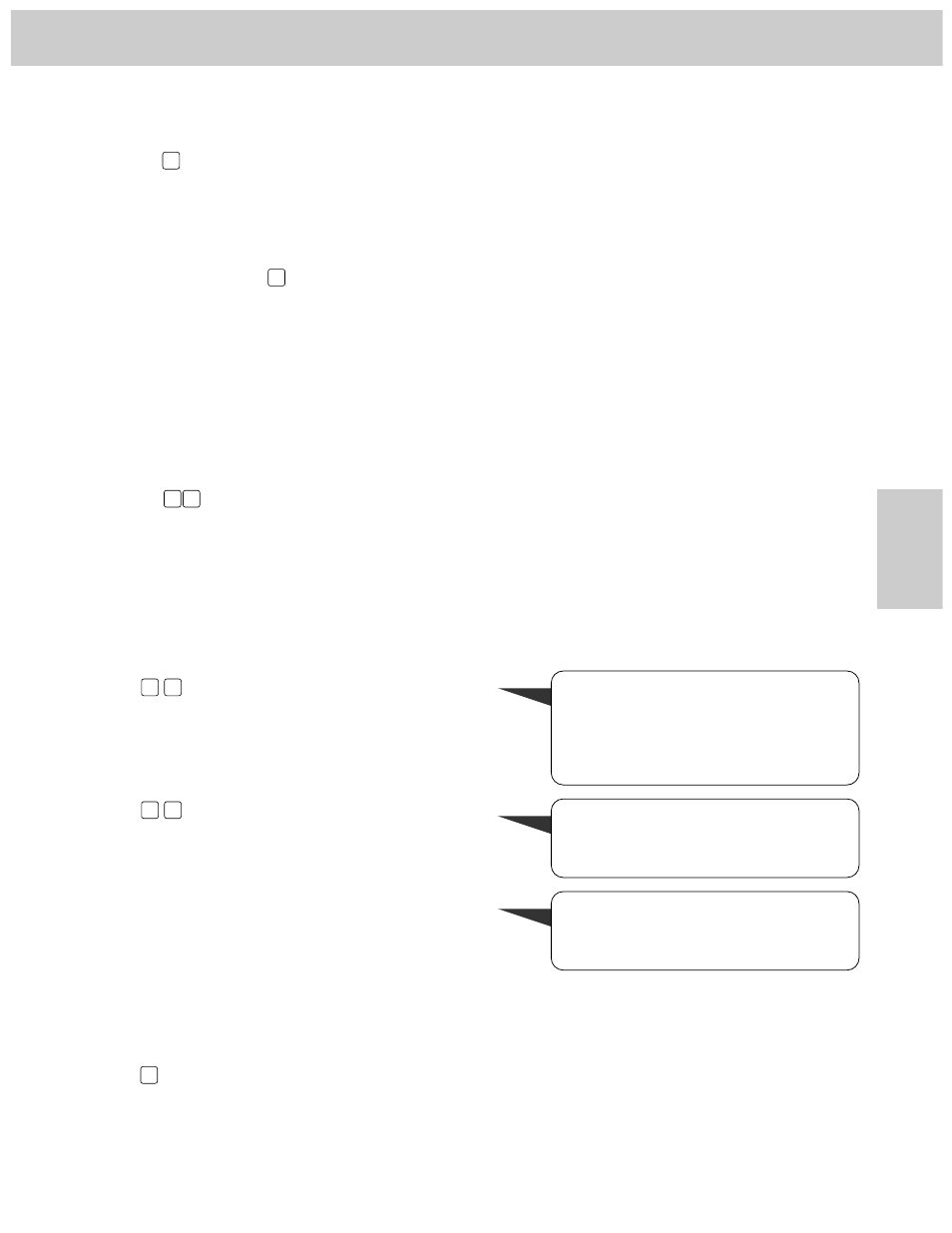 Remote operation, Re-recording a greeting message, Turning the message transfer/pager call on or off | Skipping the greeting message, Changing to the tel mode | Panasonic KX-FM280 User Manual | Page 99 / 172