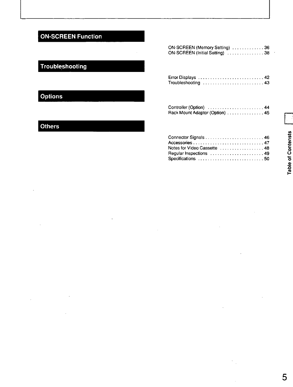 Panasonic AG7150 User Manual | Page 5 / 52