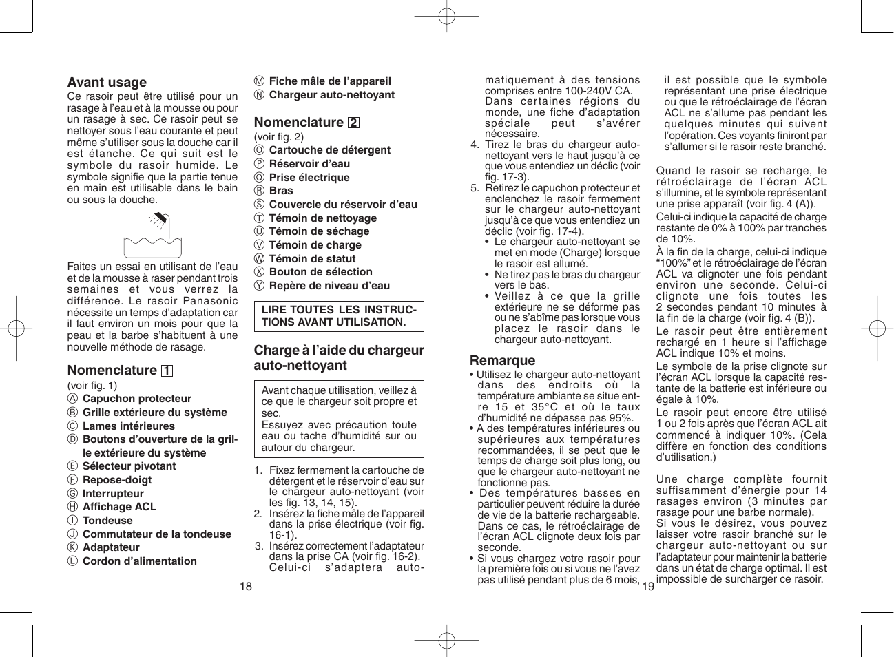 Panasonic ES8168 User Manual | Page 10 / 20