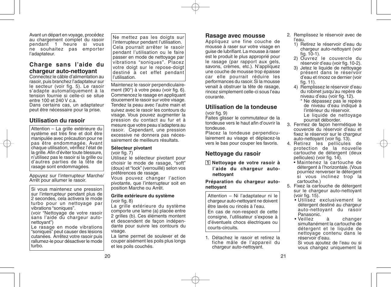 Panasonic ES8168 User Manual | Page 11 / 20