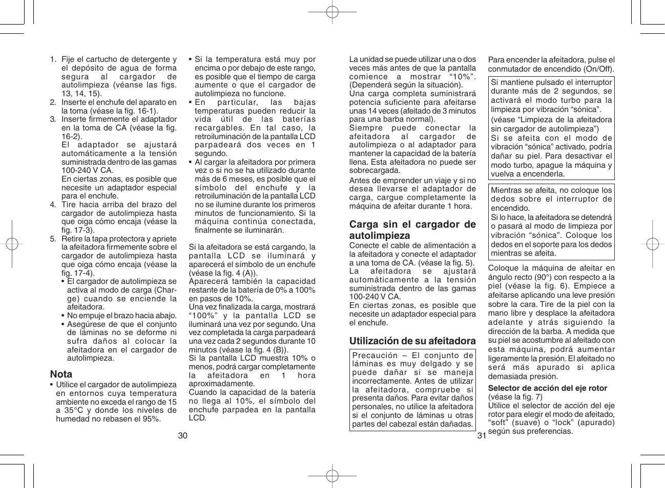 Panasonic ES8168 User Manual | Page 16 / 20