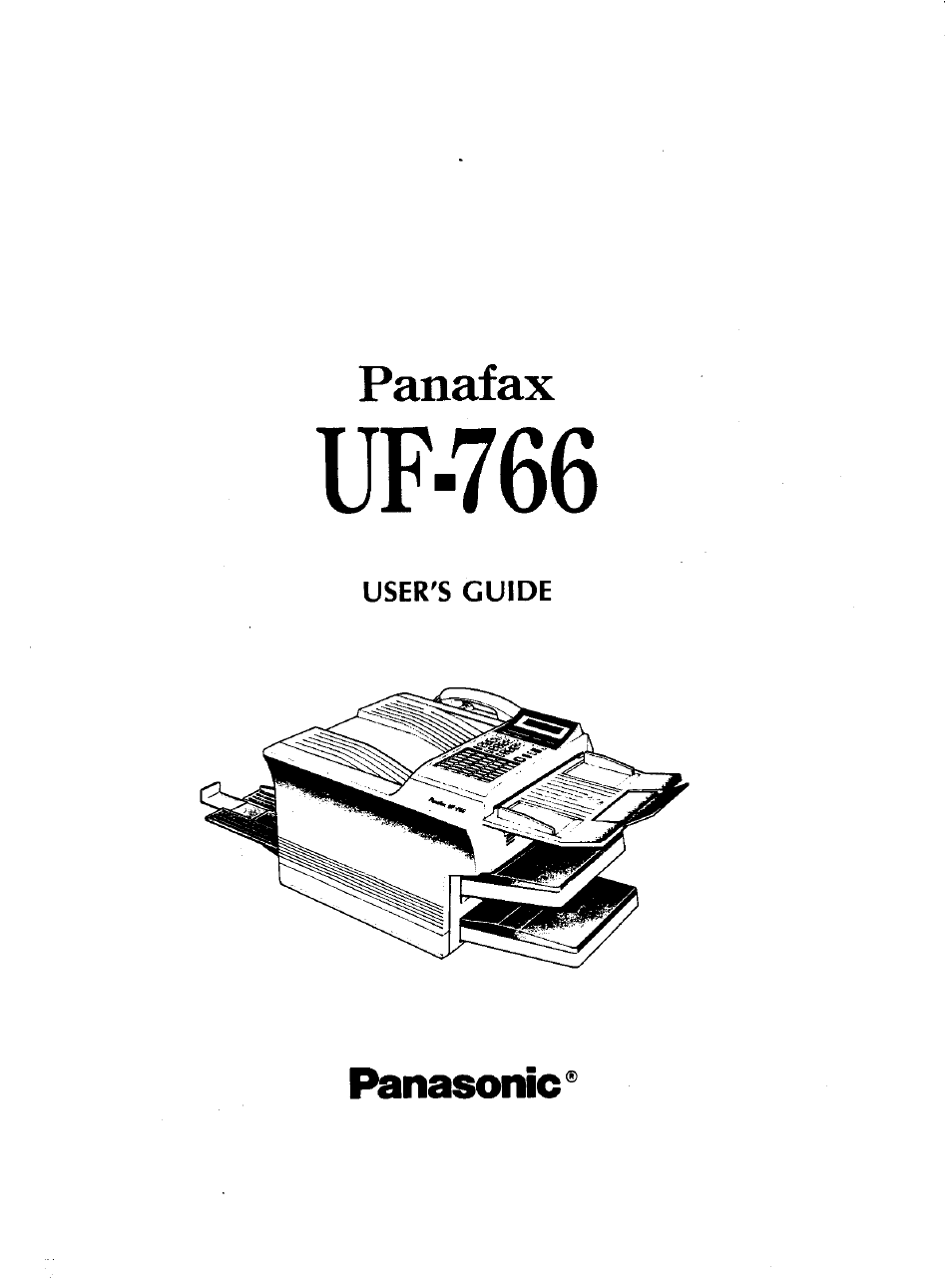 Panasonic Panafax UF-766 User Manual | 142 pages