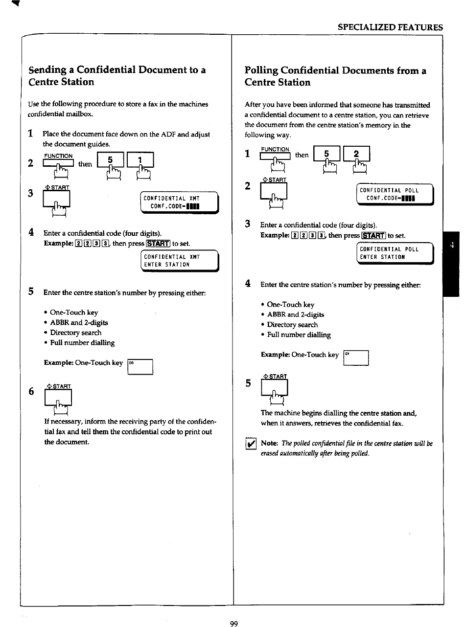 Function i z i i i 2 then, I i i | Panasonic Panafax UF-766 User Manual | Page 106 / 142