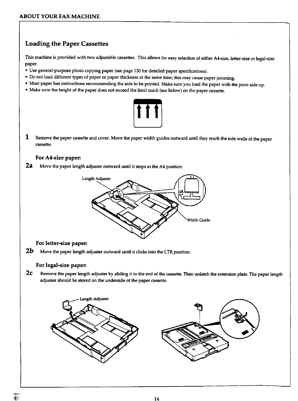 For a4-size paper, For legal-size paper | Panasonic Panafax UF-766 User Manual | Page 22 / 142