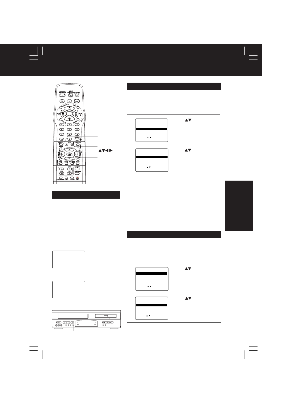 Special vcr features, Vcr operation | Panasonic PV-D4761 User Manual | Page 37 / 64