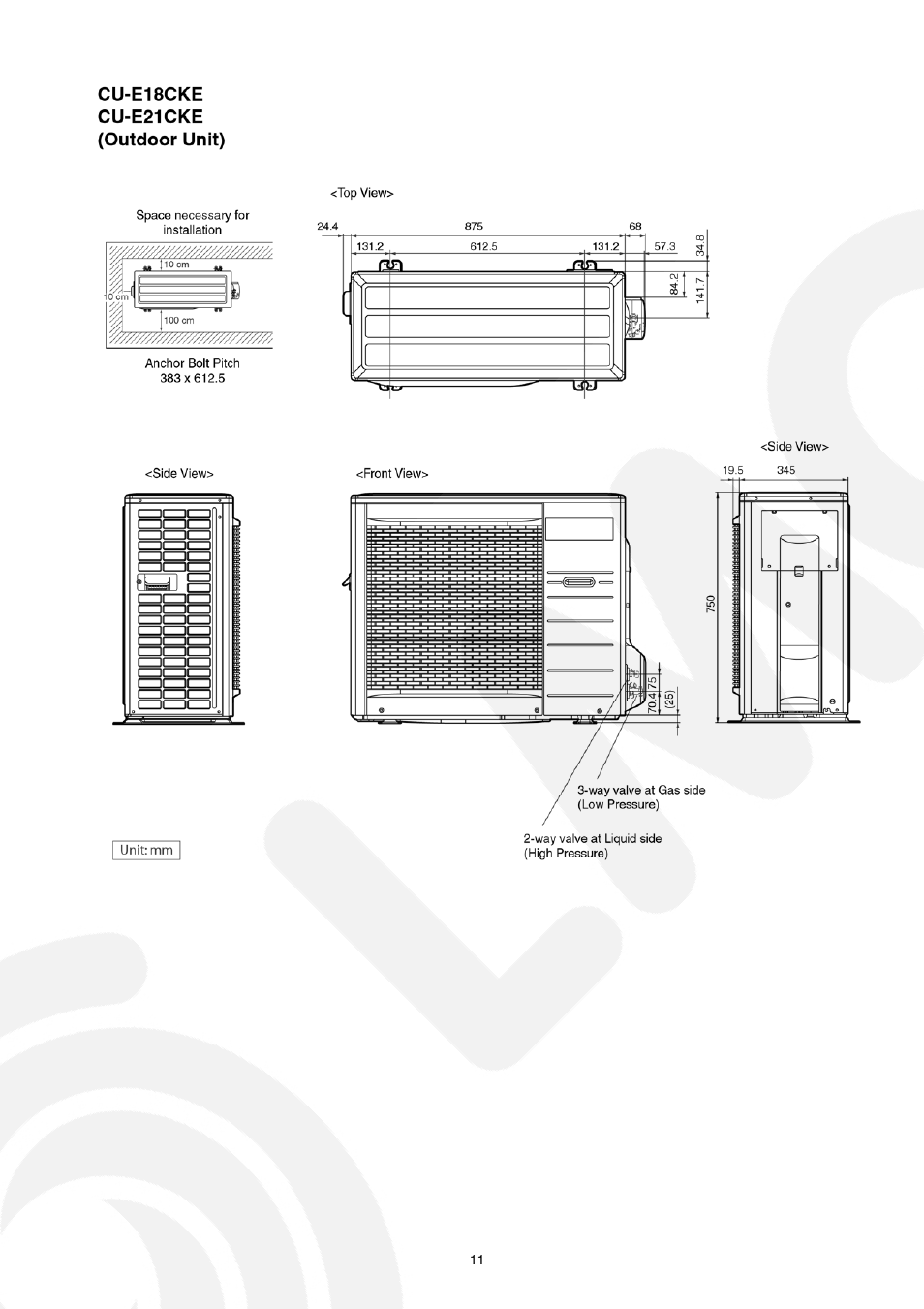 Panasonic CS-E21CKE User Manual | Page 11 / 100