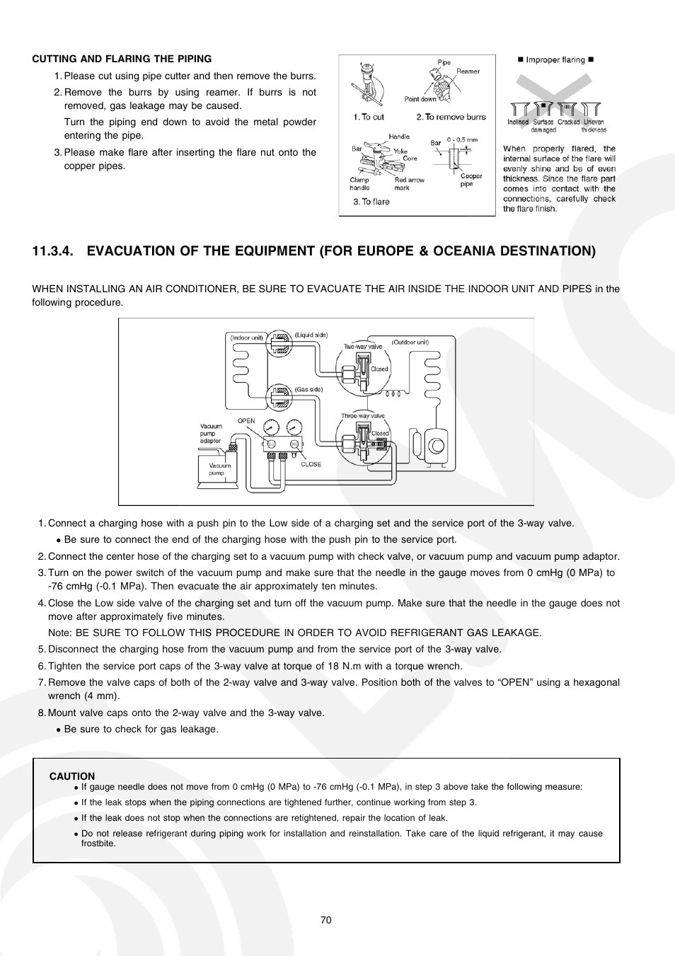 Panasonic CS-E21CKE User Manual | Page 70 / 100
