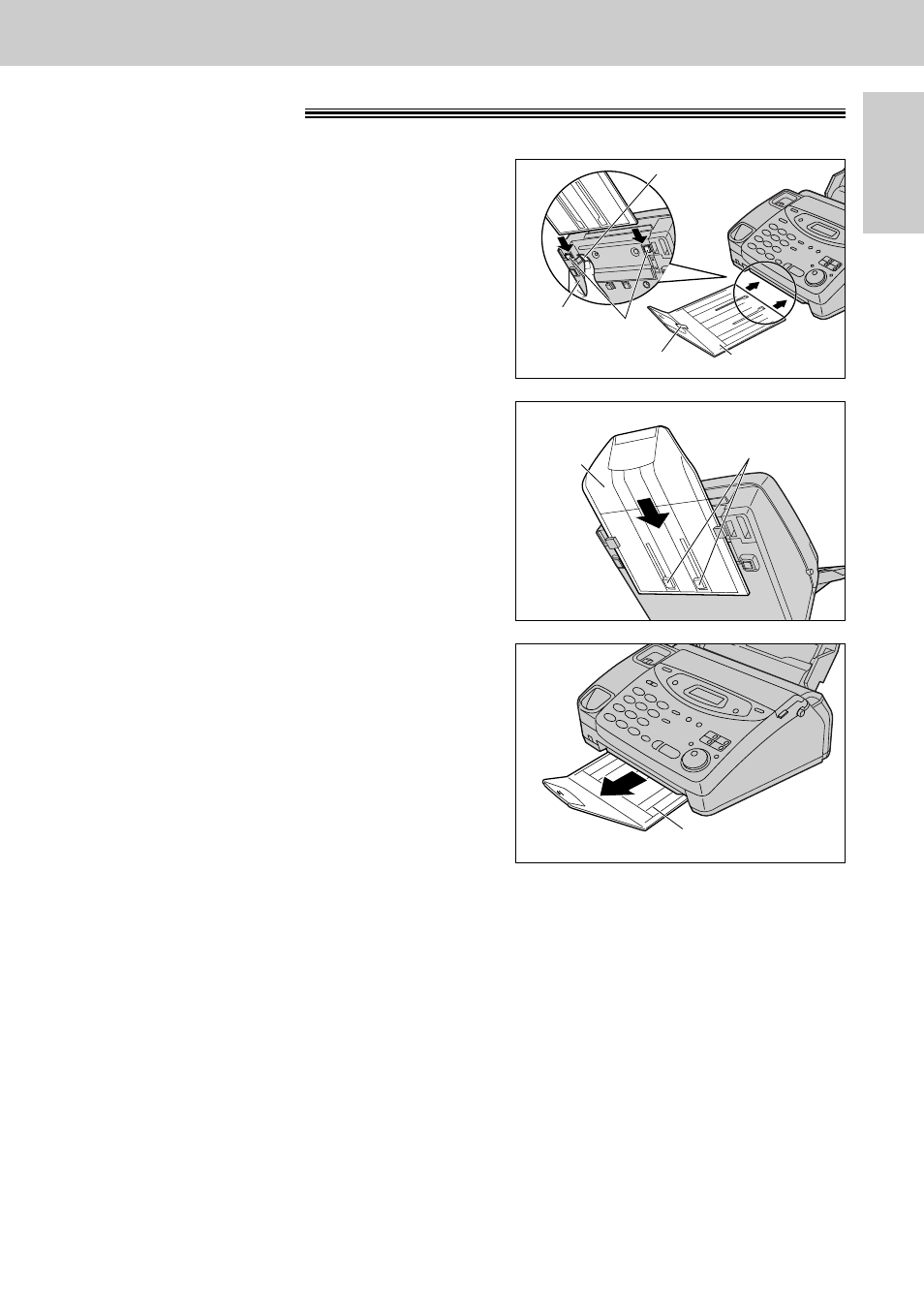 Paper stacker, Setup | Panasonic KX-FP121AL User Manual | Page 25 / 140