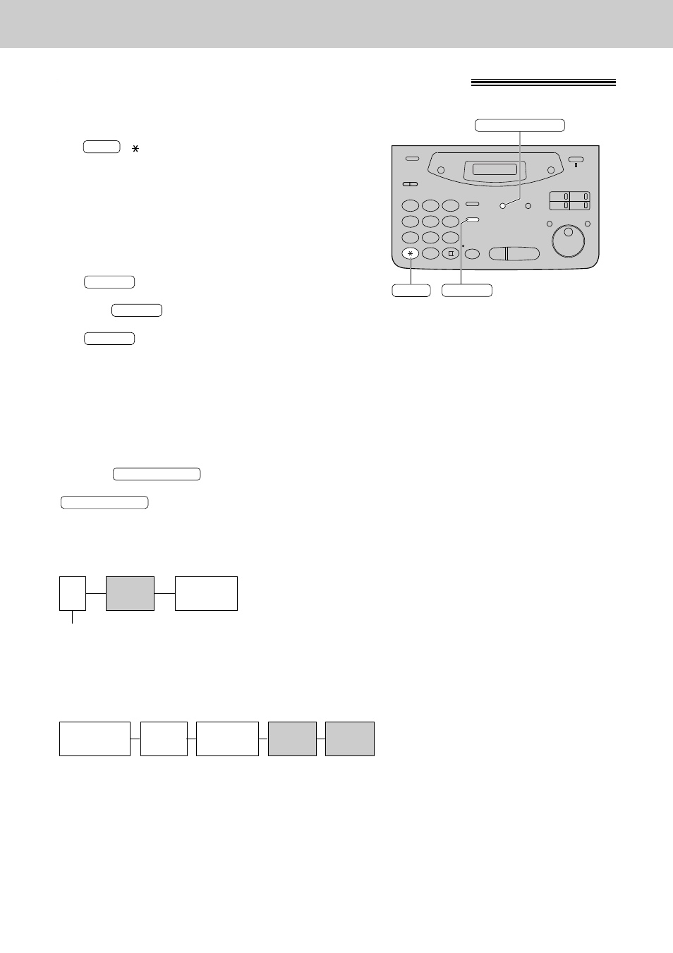 Tone button, Entering pauses, Recall button | Panasonic KX-FP121AL User Manual | Page 36 / 140