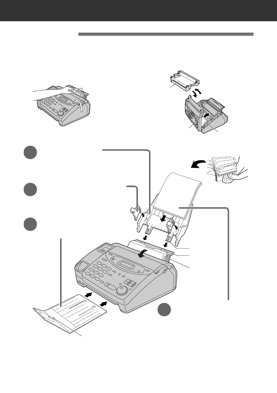 Quick start, Installation, Installation 1 | Paper tray, Before installation, Recording paper, A4 paper guides, Paper stacker | Panasonic KX-FP121AL User Manual | Page 4 / 140